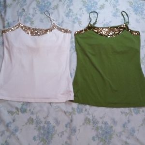 Bisou Bisou, women's embellished,medium tank tops